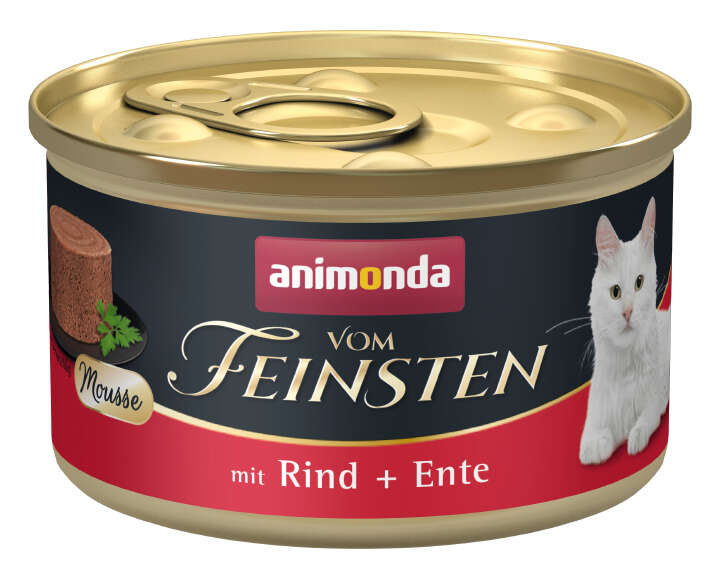 animonda Katzen-Nassfutter Vom Feinsten Adult Rind+Ente